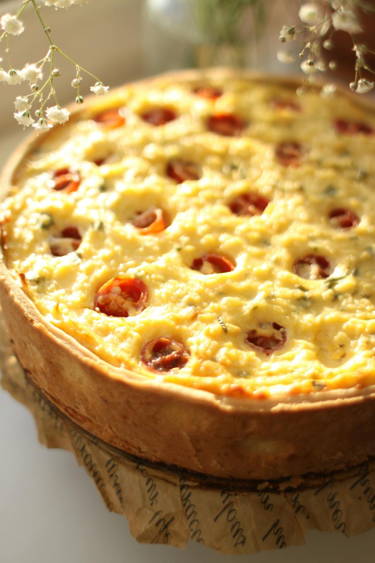 How to make Cheese & courgette quiche