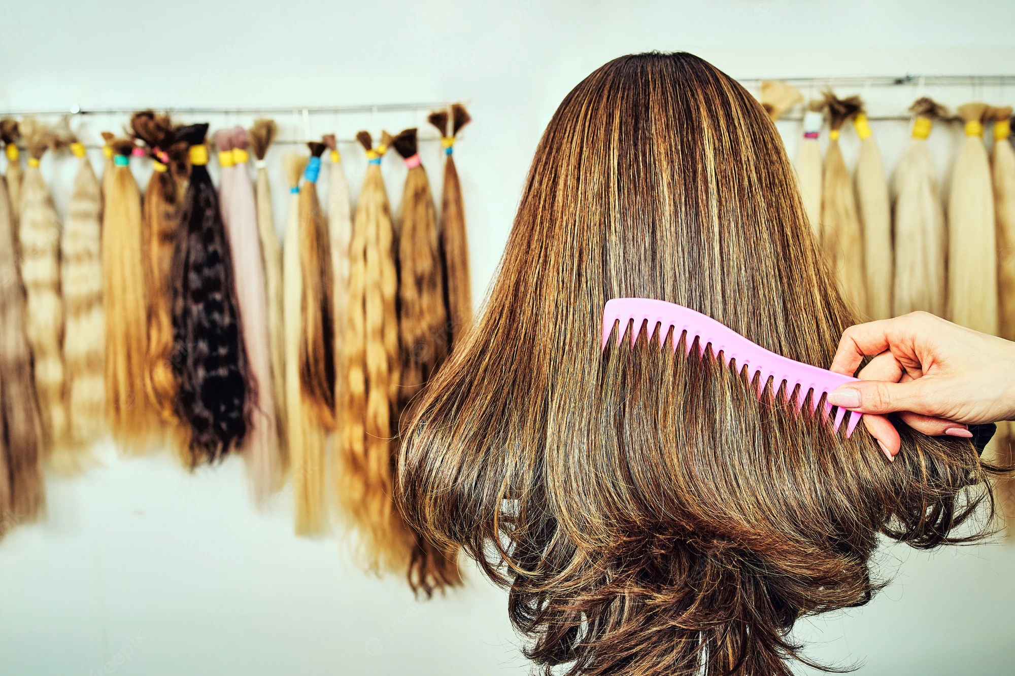 How to store clips in hair extension