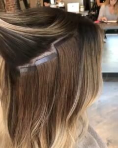 how to put tape in hair extension