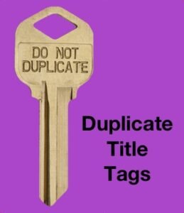 how to fix duplicate title tags in wordpress