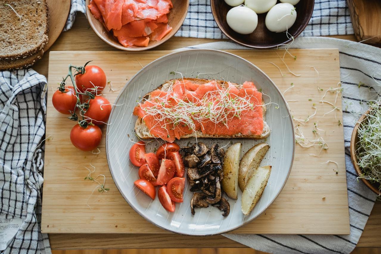 How to make Salmon-filled mushroom caps