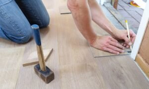 repair a squeaky wooden floor